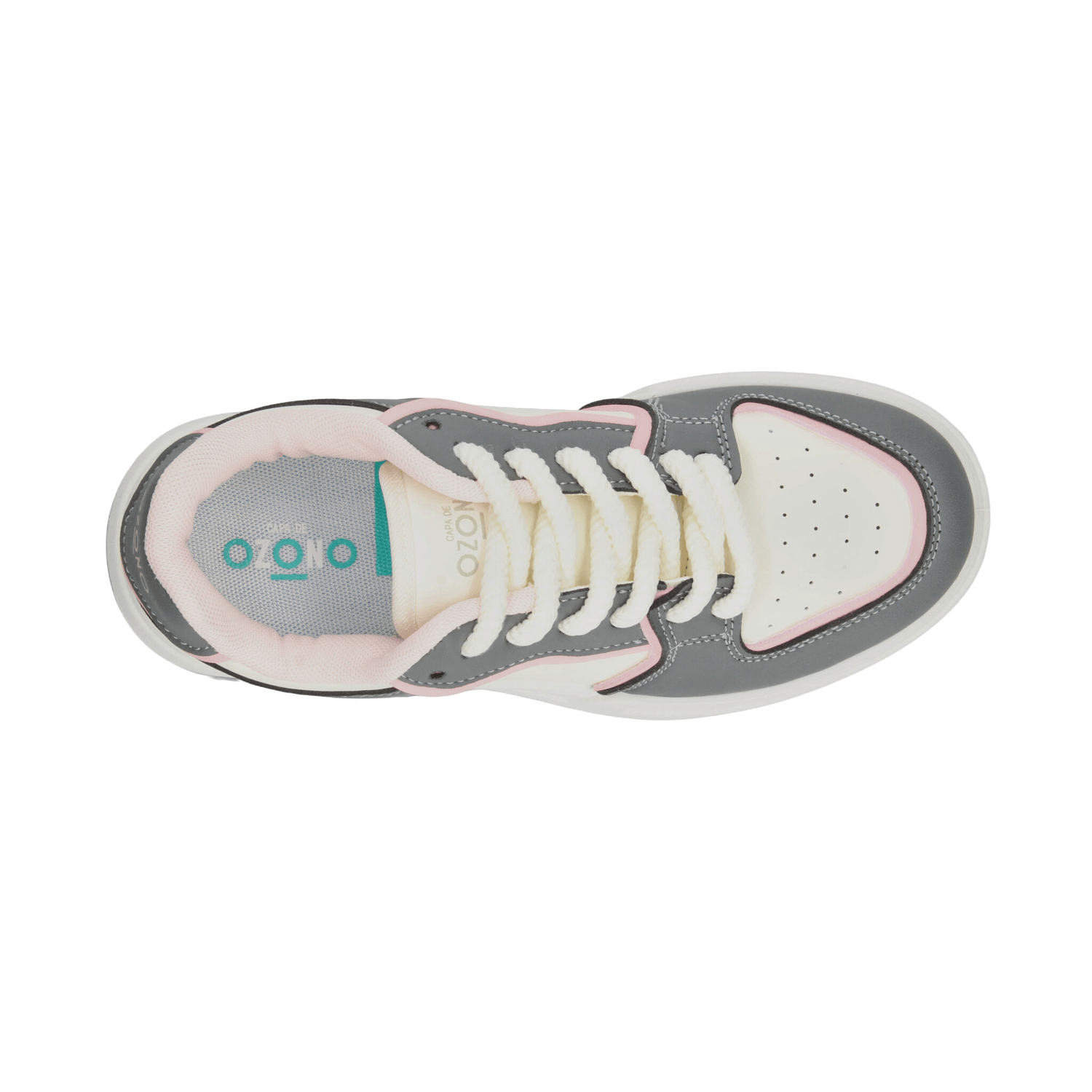 Tenis Ozono Dama Casual Gris Mujer — imagen 8