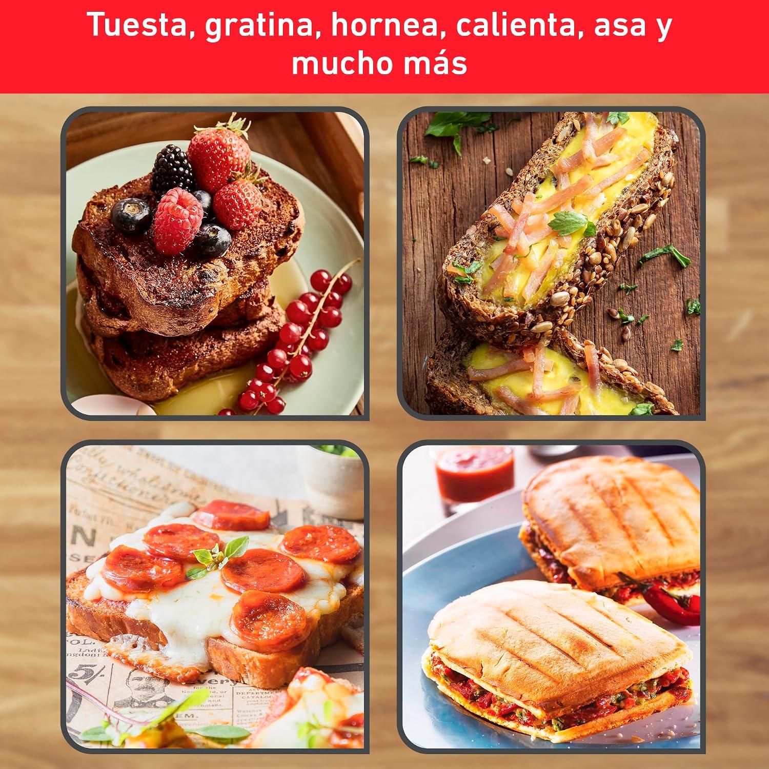Horno Tostador Mini T-fal OF500EMX 9 L 4 Rebanadas 800 W — imagen 3