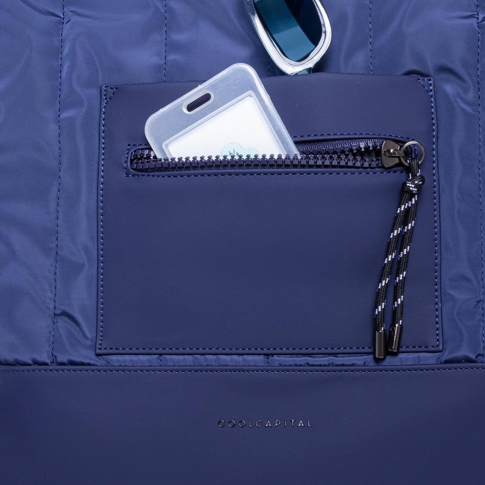 Bolsa CoolCapital Tote Bag Fuji: Laptop 14", Resistente y Ajustable, Azul — imagen 3