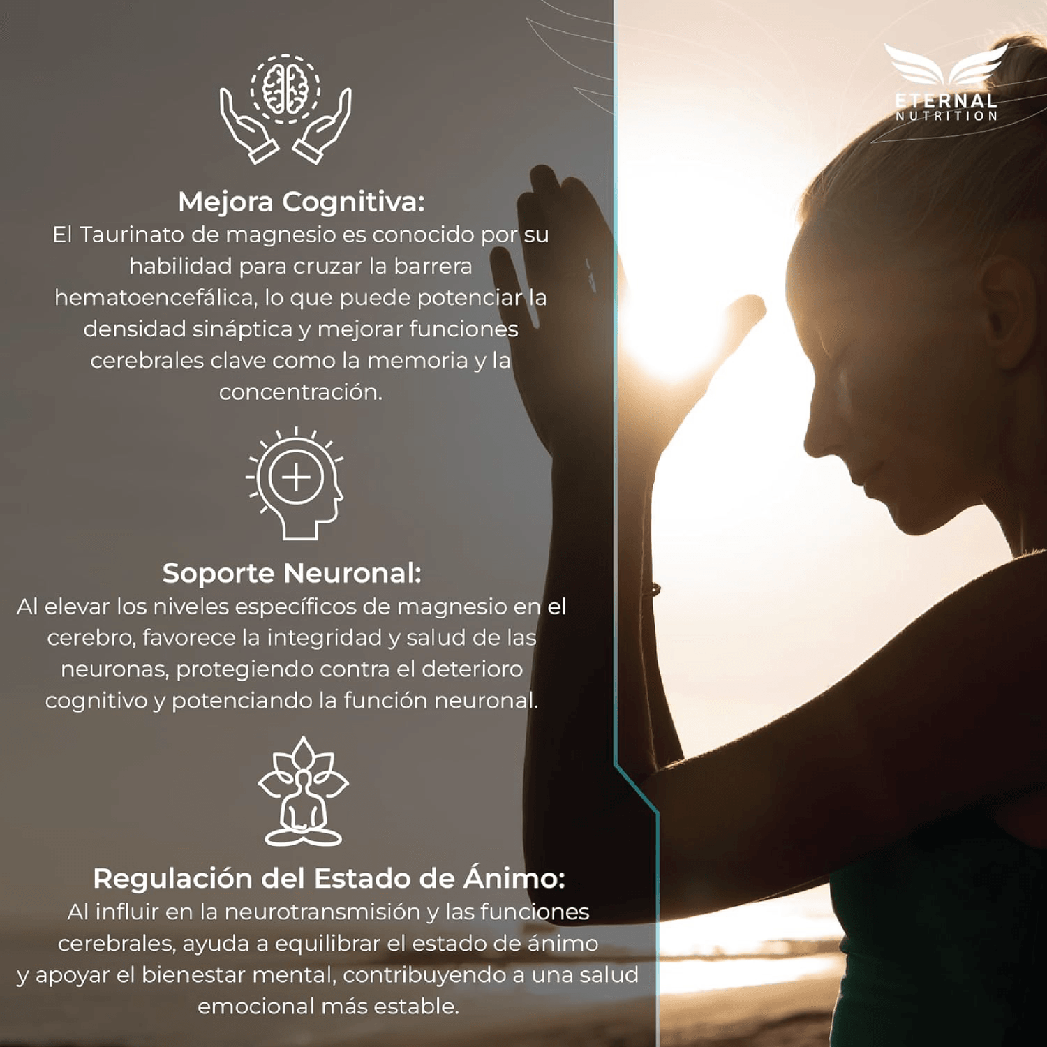 Ultra Pure: L-Taurinato de Magnesio Liposomal, Alta Biodisponibilidad, Claridad Mental, 150 Cápsulas — imagen 7