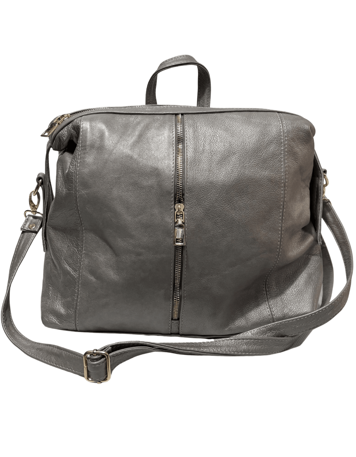 Mochila De Piel Legitima 100% Original 3 En 1 Juvenil Convertible Jf1 — imagen 15