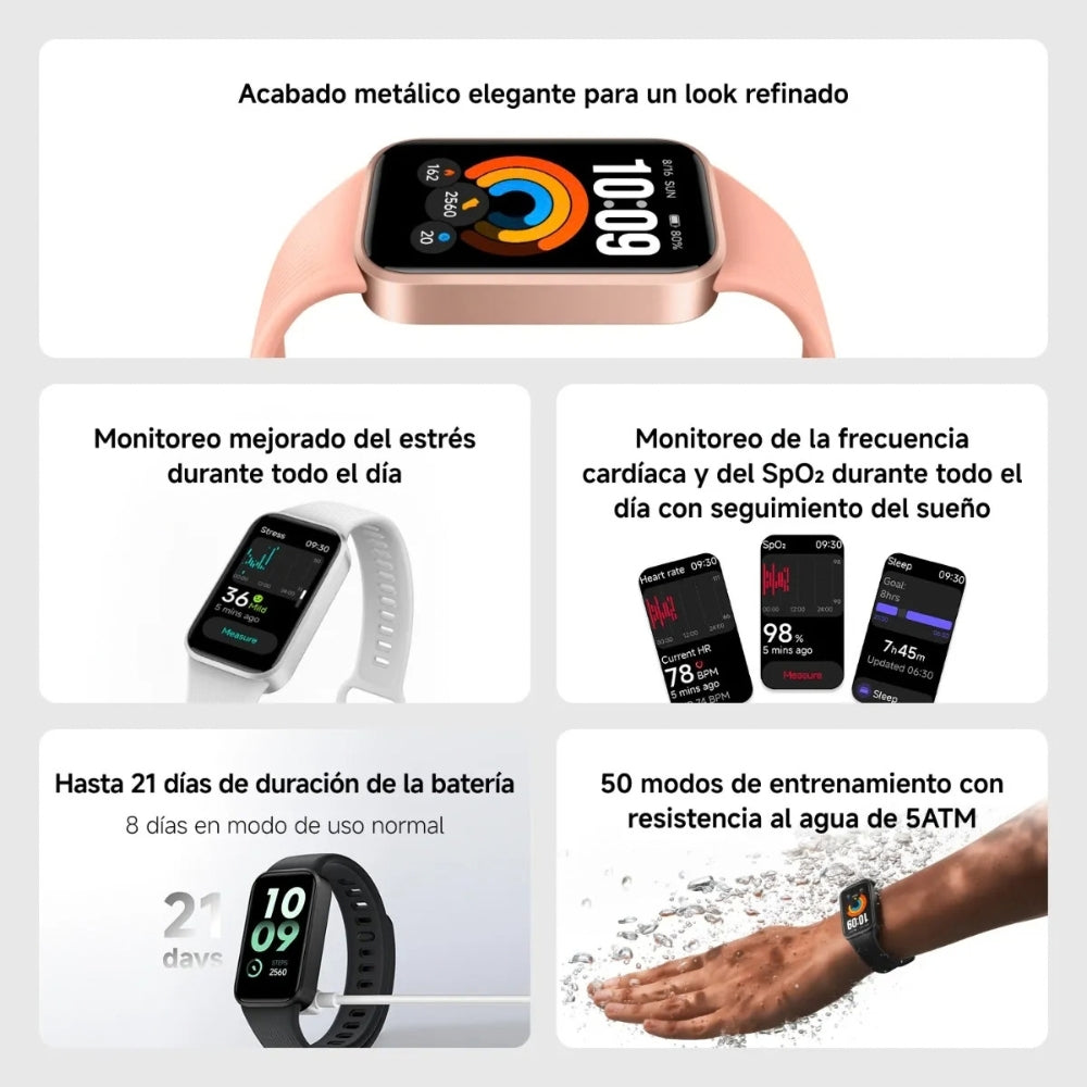 SmartBand Xiaomi Mi Smart Band 11 Active - Rosa — imagen 3