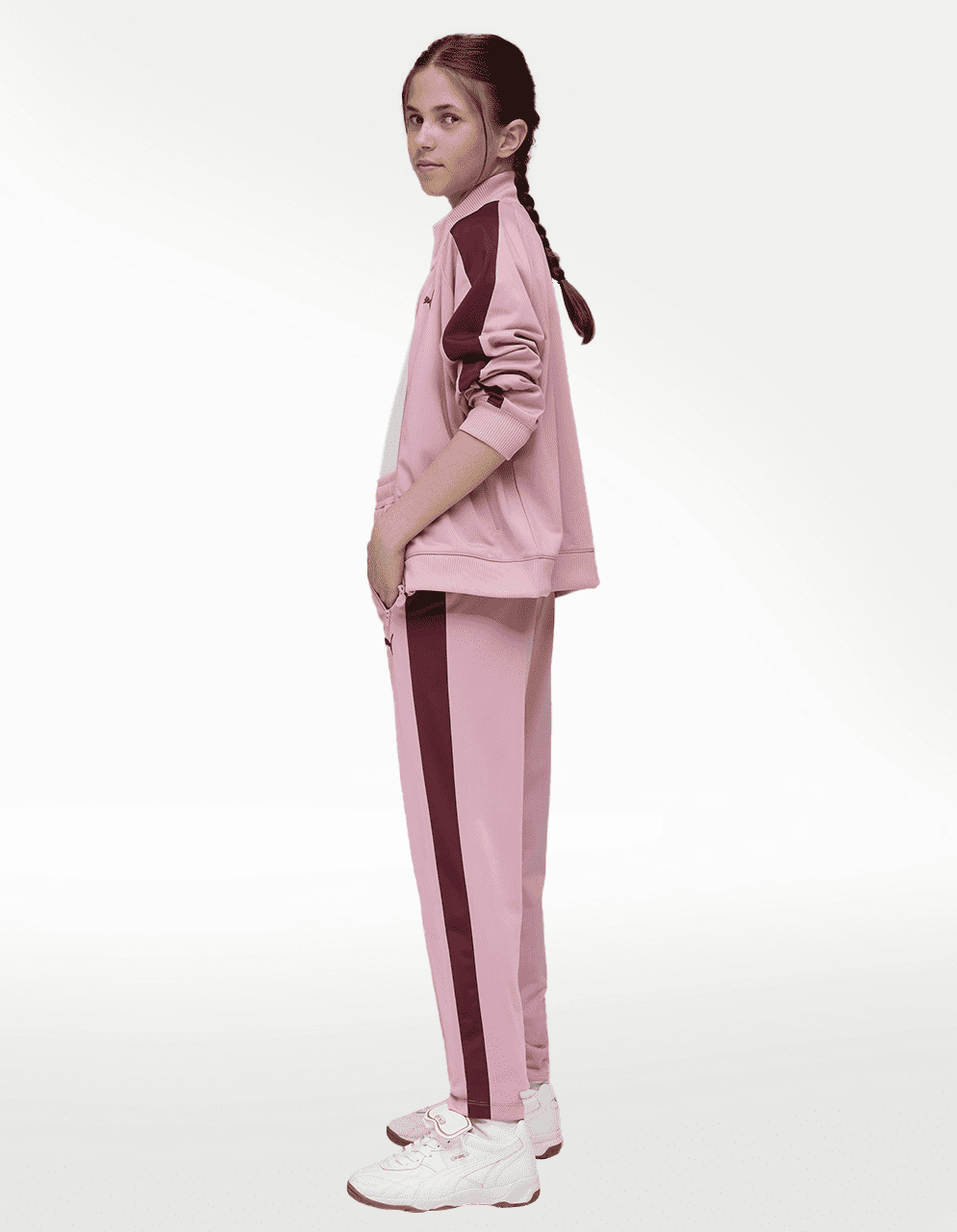Pants Puma T7 Always On Slim Track Rosa - Niña — imagen 5