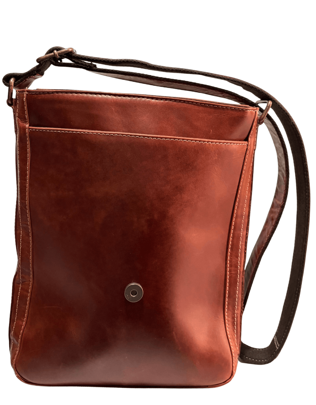 Portafolio Bolero Mediano Vertical Piel Legitima Ternera Gruesa Che. — imagen 6