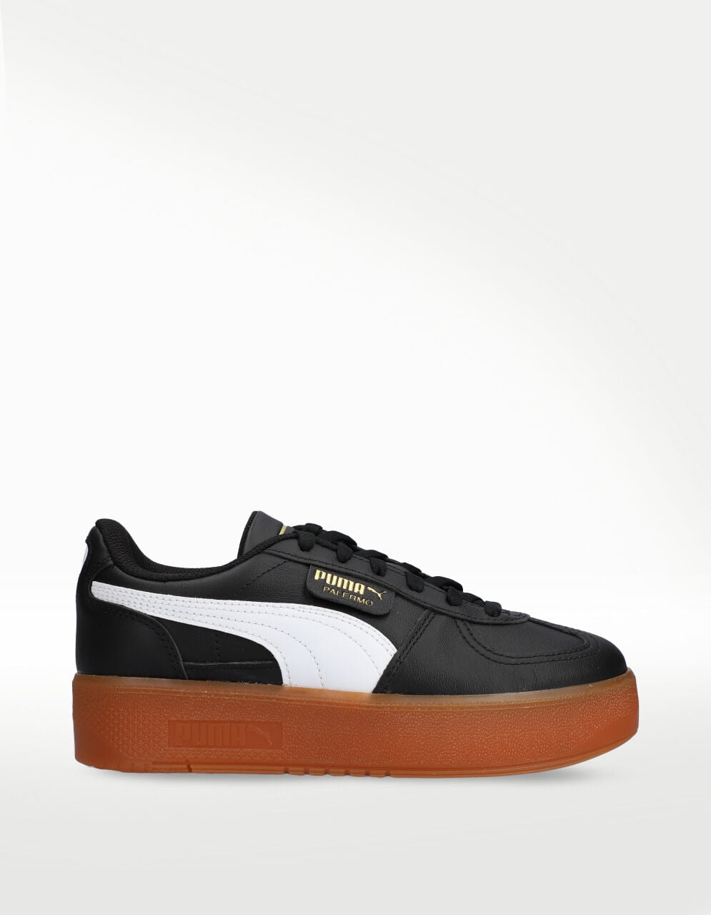 Tenis Puma Palermo Elevata LTH Negro Blanco - Mujer — imagen 3