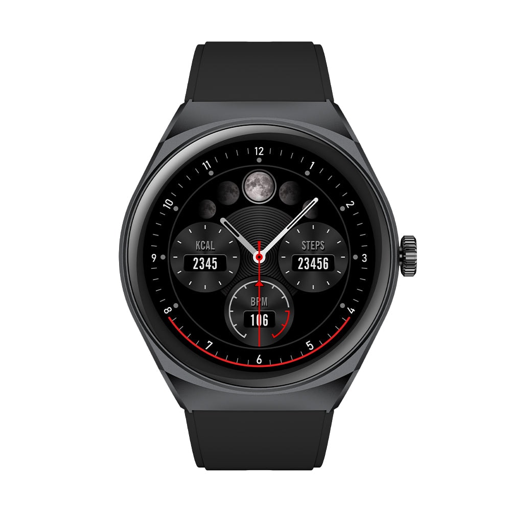 Smartwatch Reloj Kronos Trek STF Pantalla 1.38" Resistencia al agua IP67 Negro — imagen 2