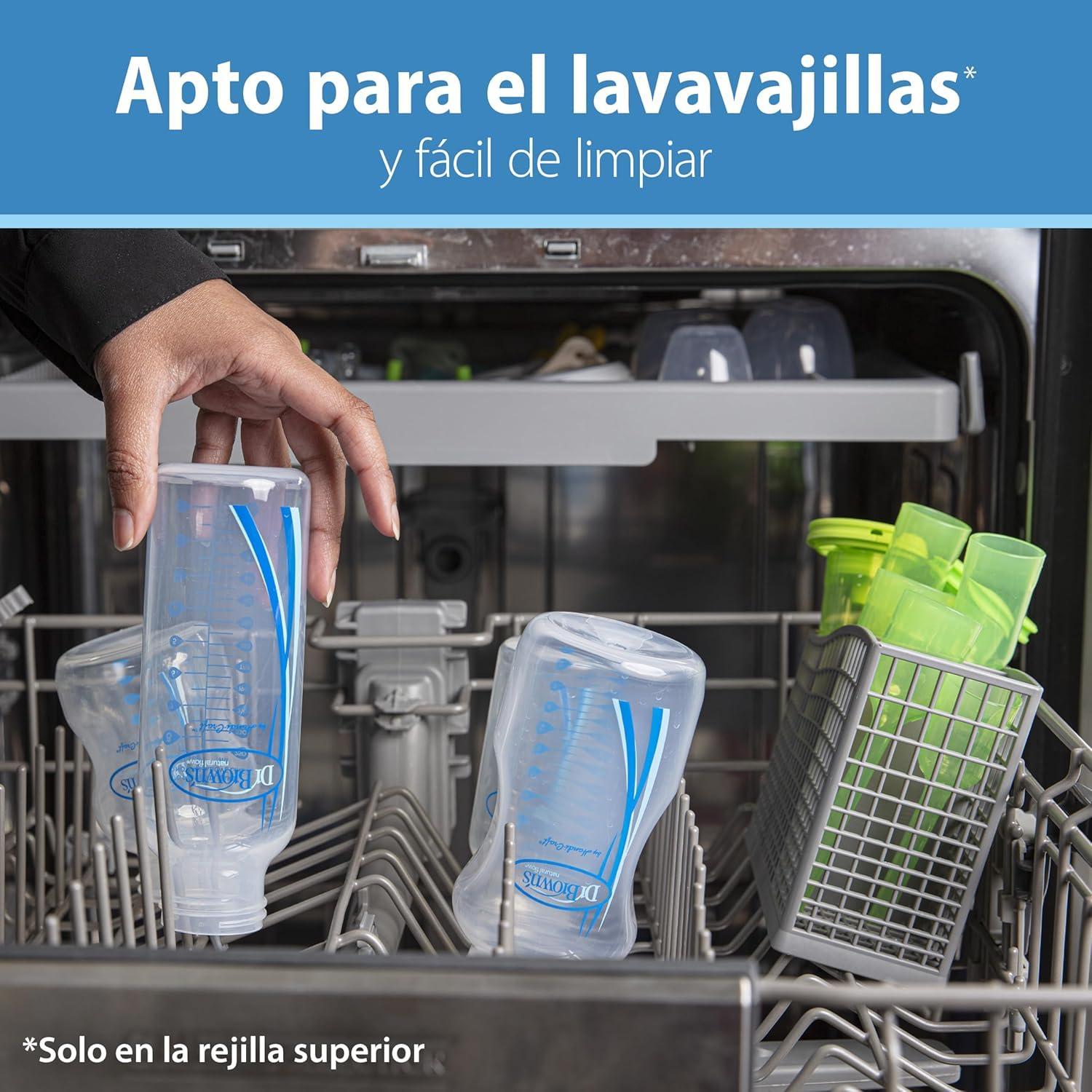 Pack 3 Biberones Dr Browns Boca Ancha 9oz y Cepillo Limpiador — imagen 7
