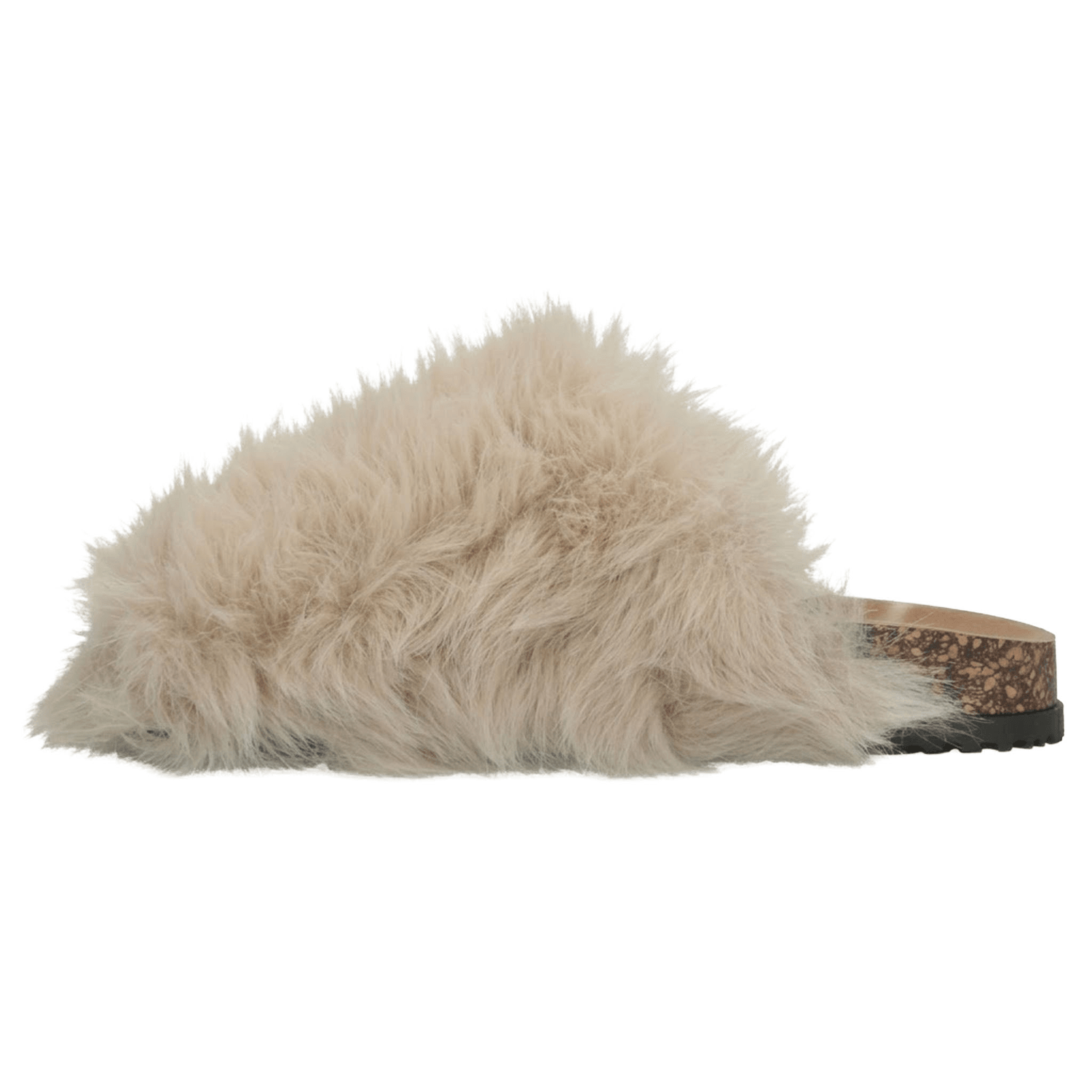 Zapato Berlin Dama Casual Peluche Slip On Cómodo Beige Mujer — imagen 5
