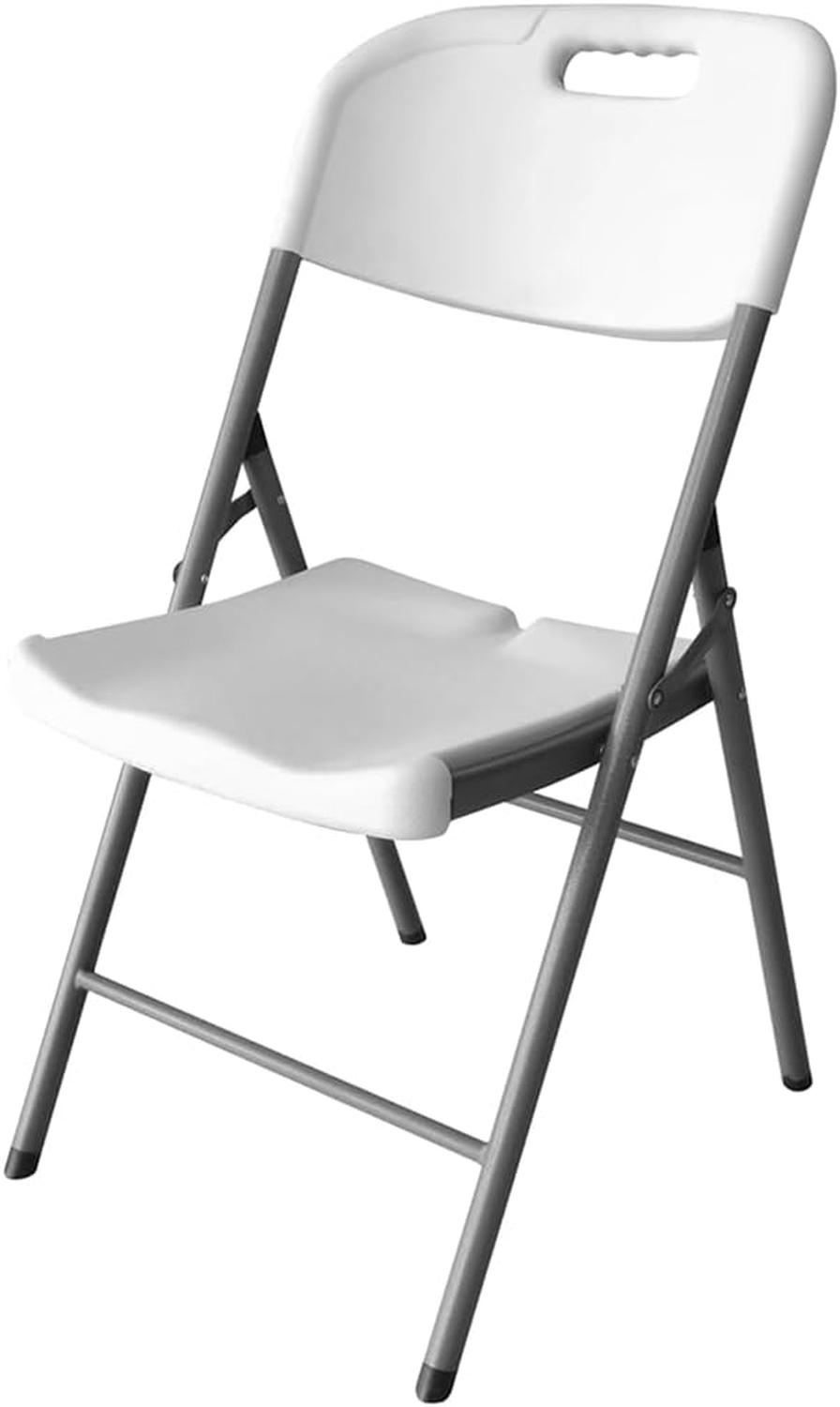 Silla Plegable Cuory HG-086 Blanca Plástico Reforzado Paquete de 4 — imagen 3