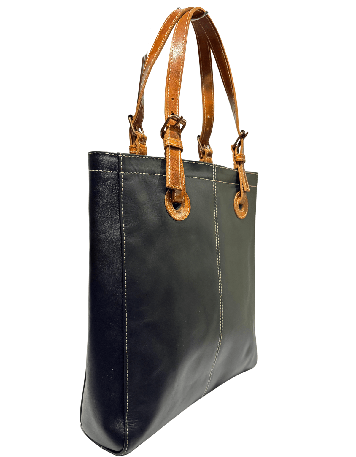 Bolsa Piel Legitima Elegante Cuero Genuino Para Mujer Handbags Tote — imagen 4