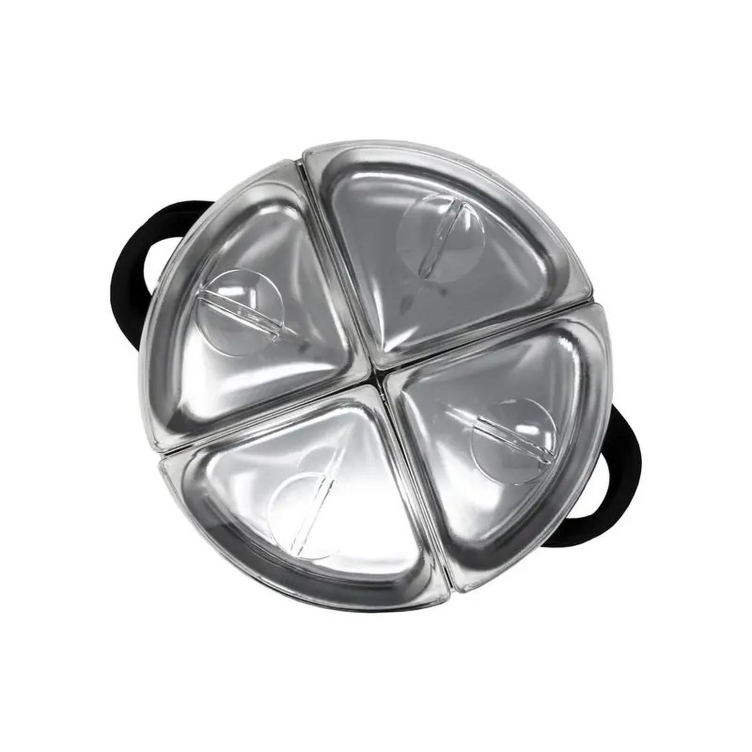 Bufetera Lazy Susan Westinghouse WKFW3000 Acero Inoxidable 36 cm 4 Charolas — imagen 3