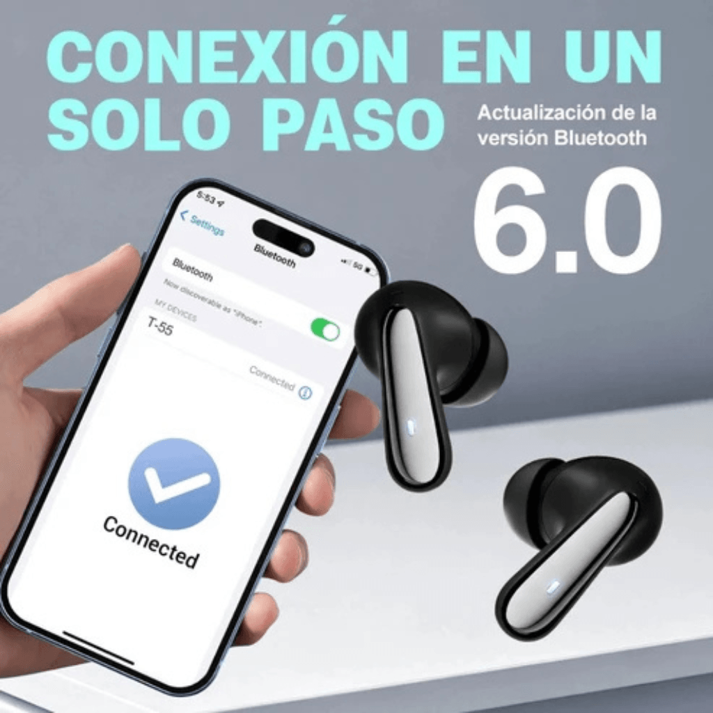 SMARTWATCH WATCH 5 ACTIVE (NEGRO) CON AUDIFONOS HH T-55 DOBLE (NEGRO) — imagen 9