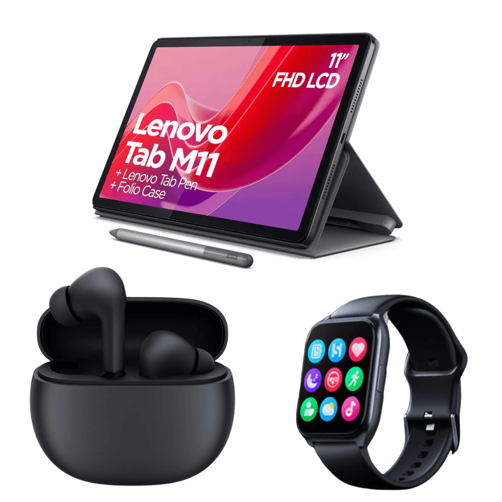 Tablet Lenovo Tab M11 11″ 4GB RAM/128GB ROM ( ENTRADA SIM)+ Smartwatch Filwans Mini (azul) + Audífonos BUDS 4 ACTIVE — imagen 2
