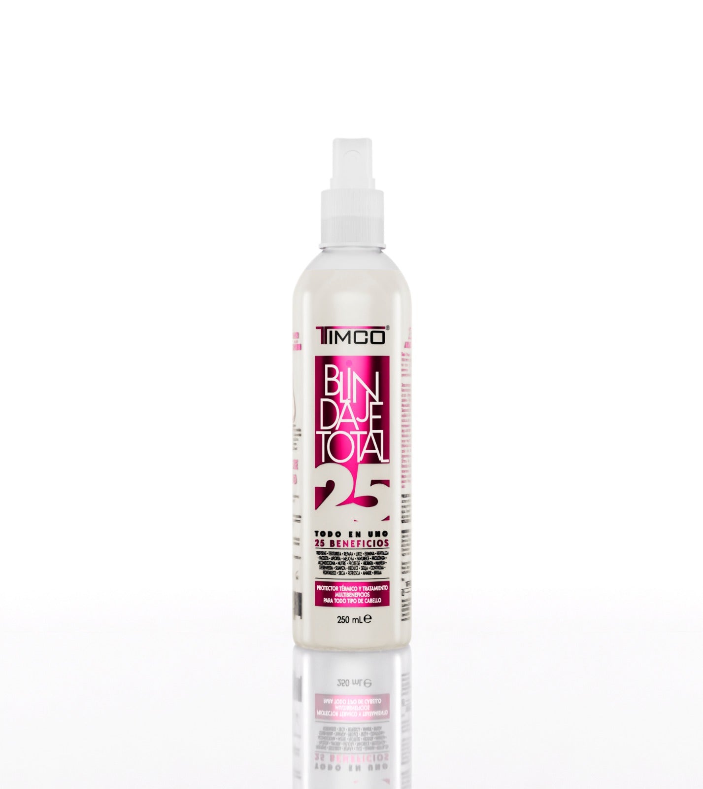 Spray Multibeneficios Protector térmico 25 en 1 Sin enjuague Unisex Total Power Timco LIQ25 — imagen 2
