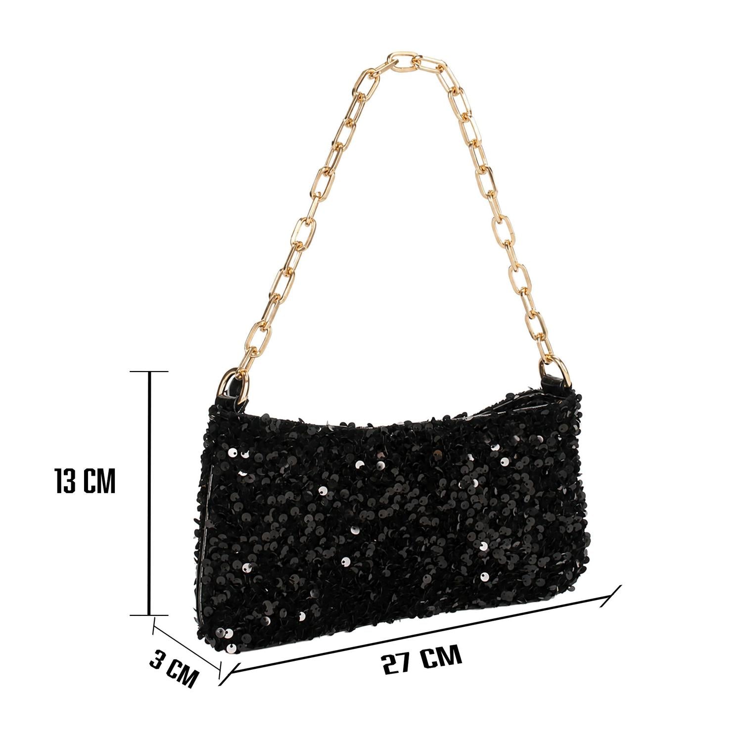 Bolsa Dama Felianna Negro Fiesta Mujer — imagen 6