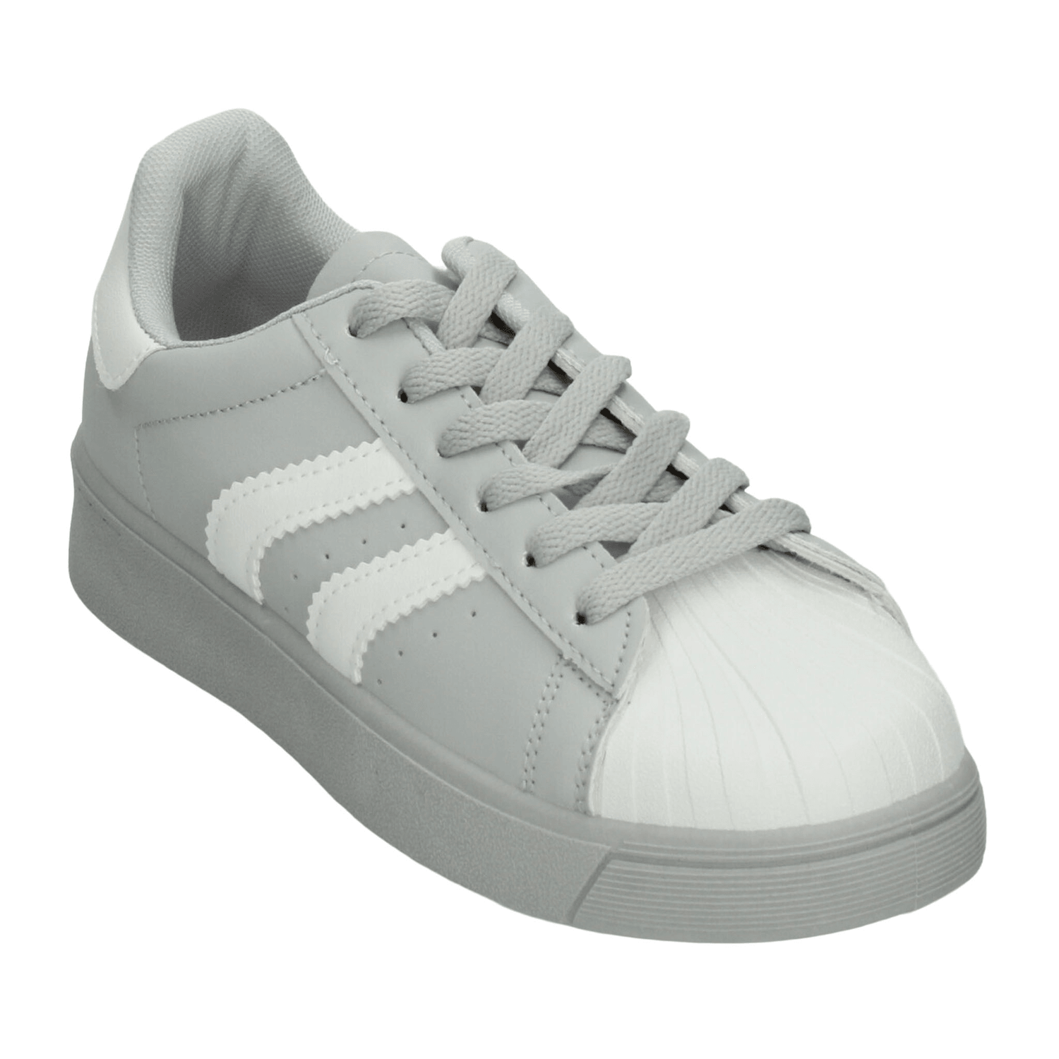 Tenis Berlin Dama Gris Casual Cintas Cómodo Mujer — imagen 5