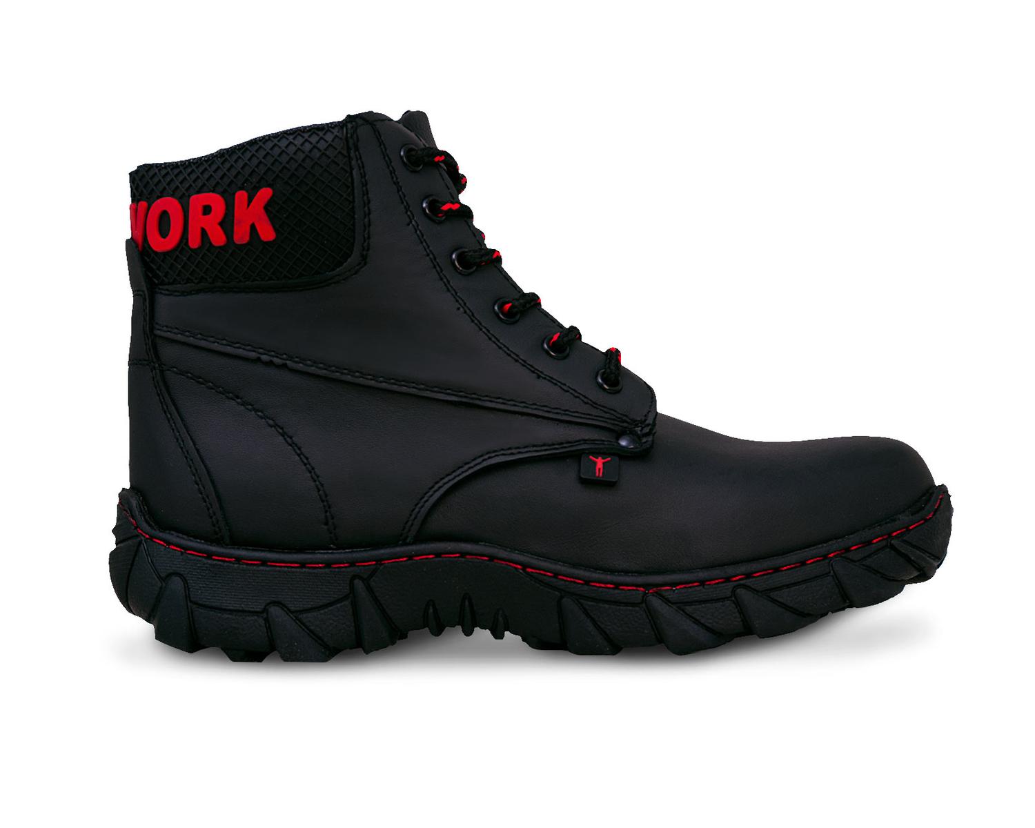 Botas industriales tacticas hombre Piel trabajo botin P03 — imagen 3
