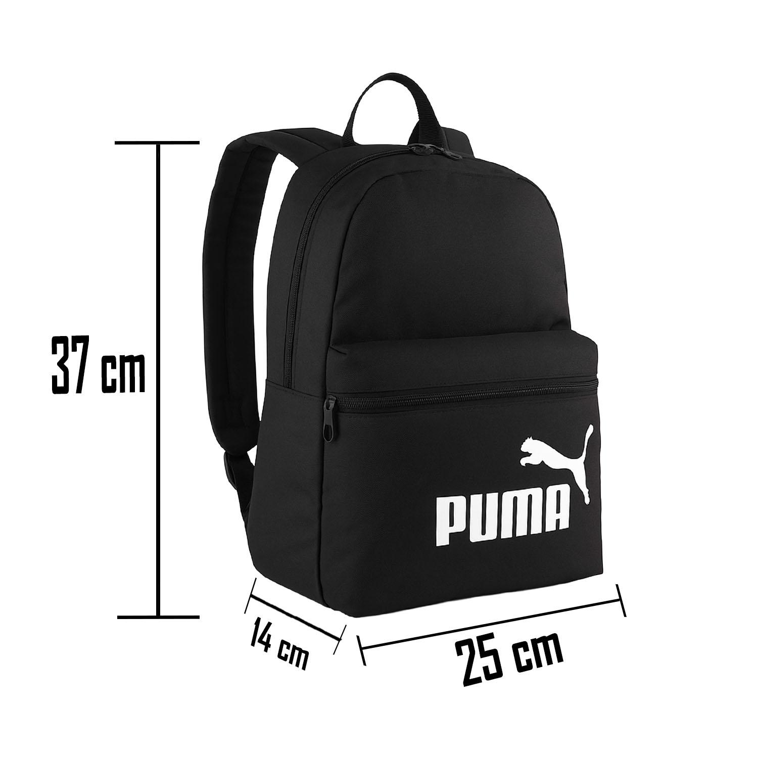 Mochila Puma Phase Niño Escolar Kinder Infantil Negra 13L — imagen 2