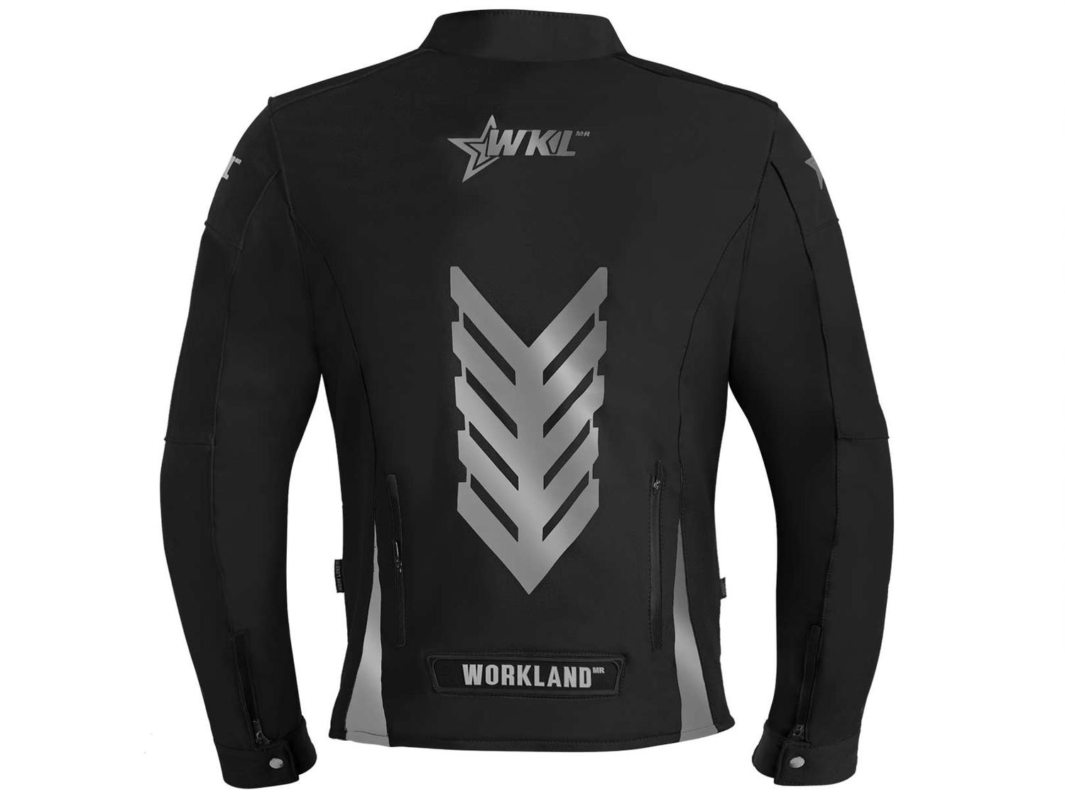 Chamarra Moto Hombre Impermeable Biker Protecciones Wkl 65N — imagen 3