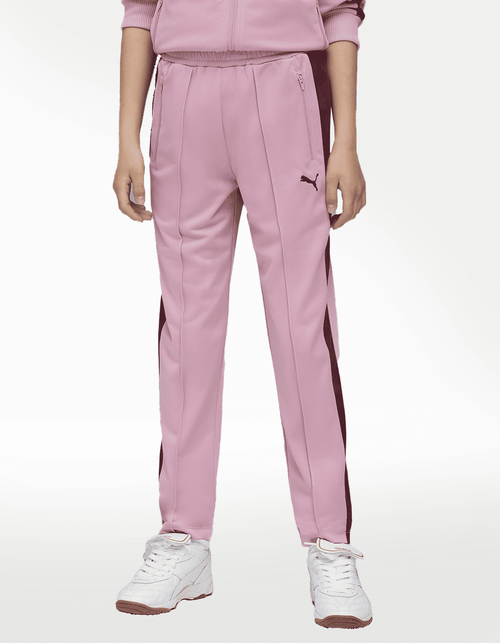 Pants Puma T7 Always On Slim Track Rosa - Niña — imagen 3