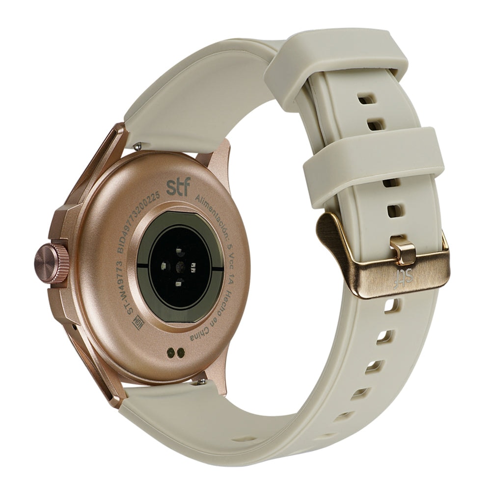 Smartwatch Reloj Kronos Oblivion STF Pantalla Amoled 1.43" Resistencia al agua IP68 Beige — imagen 8