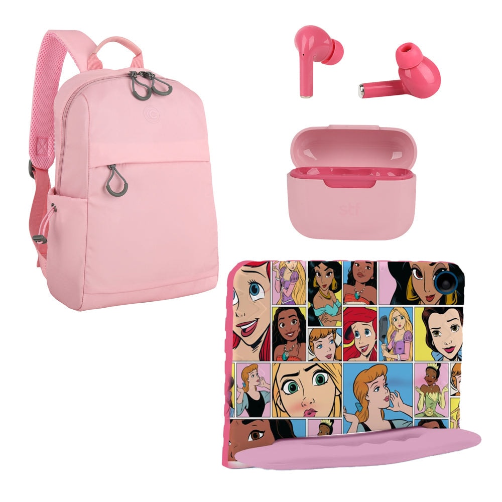 Kit Tablet Princesas 8" pulgadas + Crossbody + Audífonos TWS Multi — imagen 2