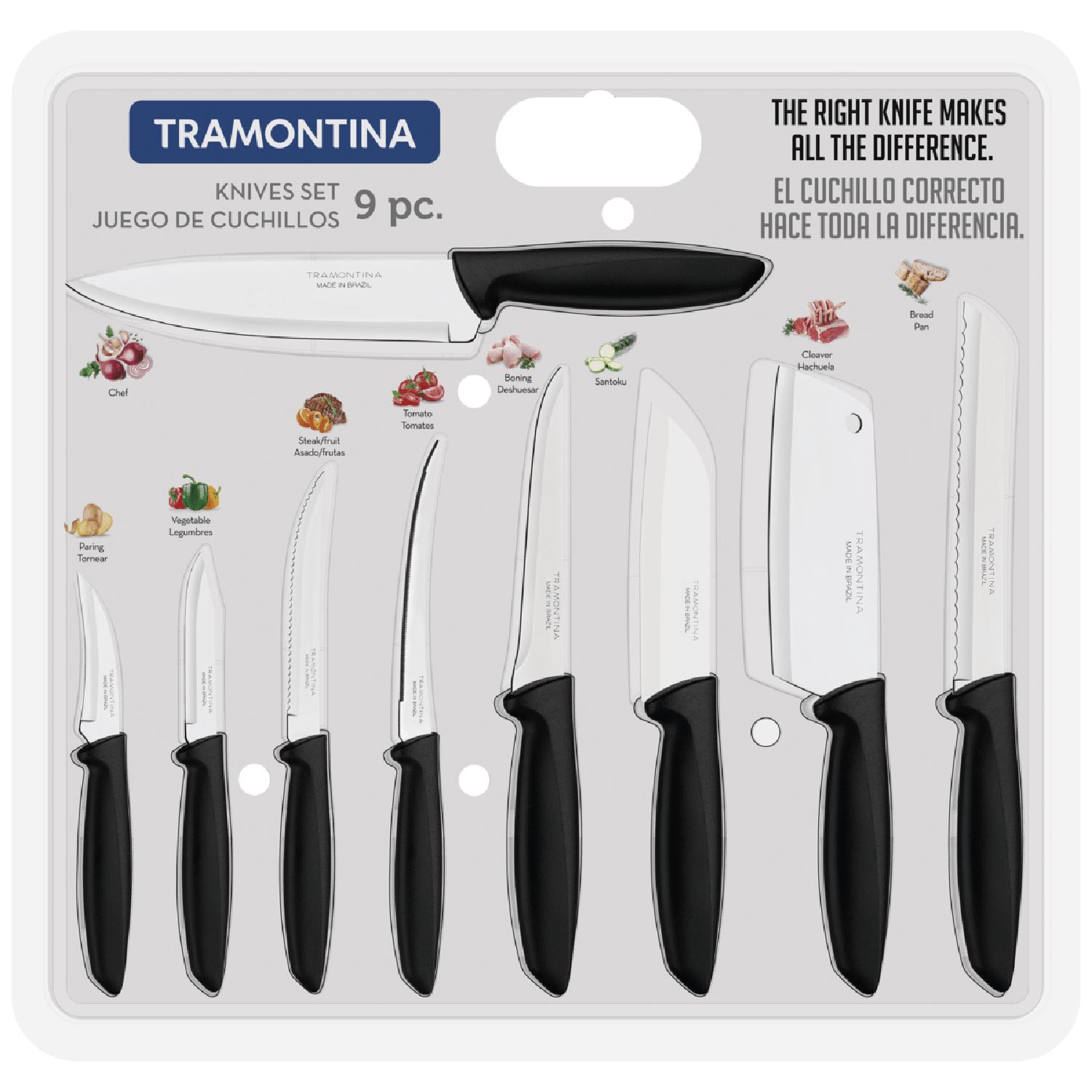 Juego De Cuchillos Tramontina 9 Piezas Plenus 23498050 — imagen 3