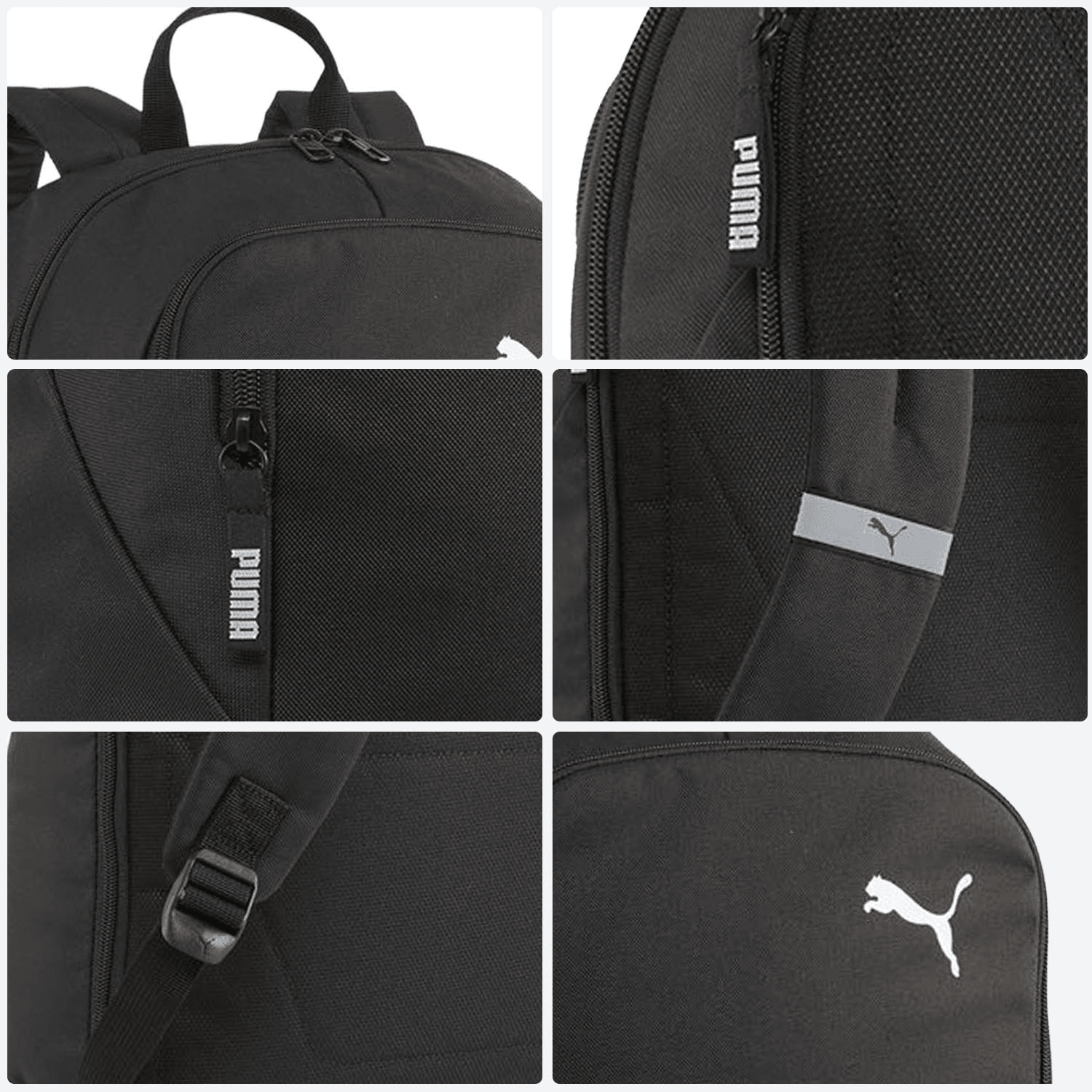 Mochila Puma Teamgoal Negra Escolar Hombre Mujer 24Lt — imagen 4