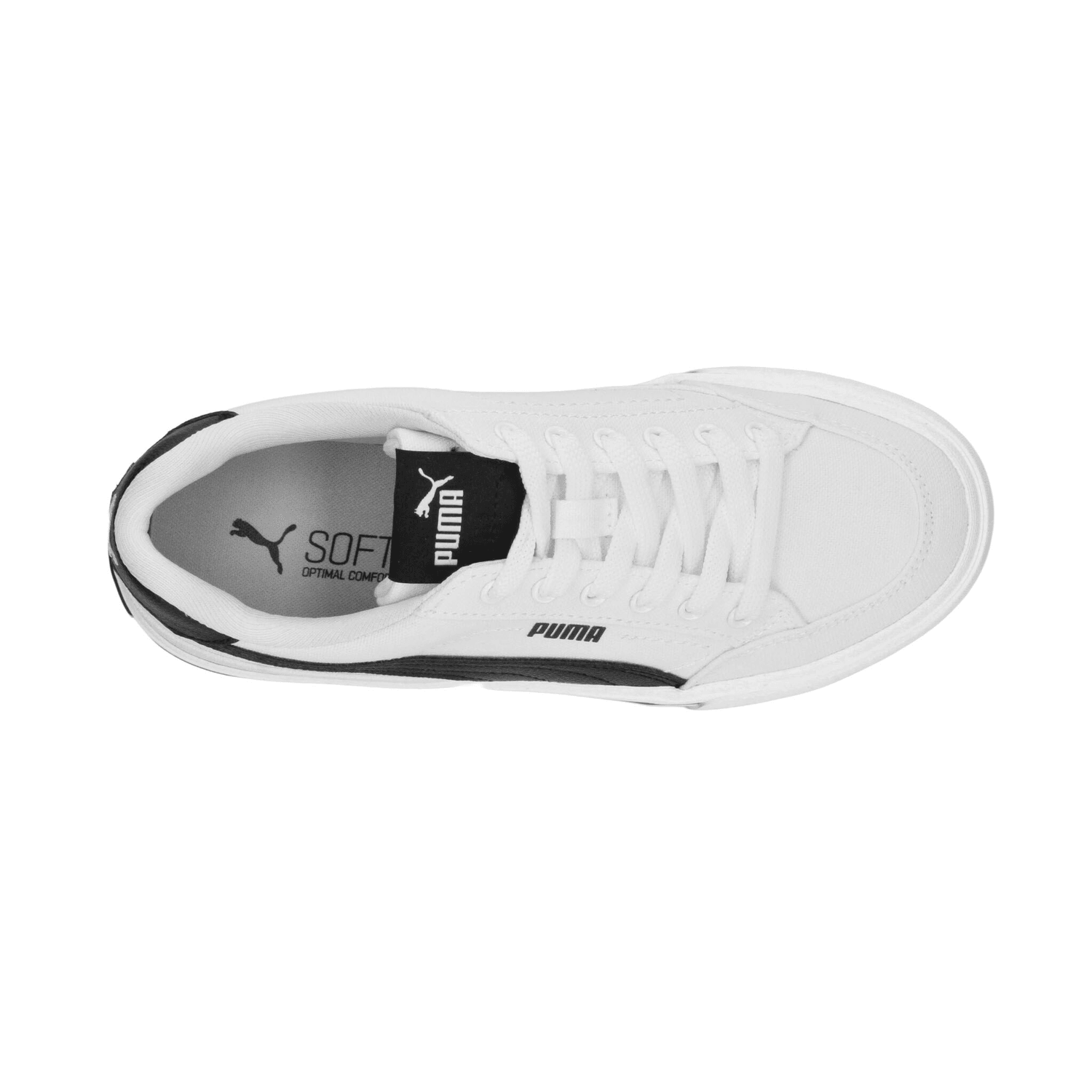 Tenis Puma Court Classic Vulc Niño Blanco Casual Hombre Jr T22-25 — imagen 9