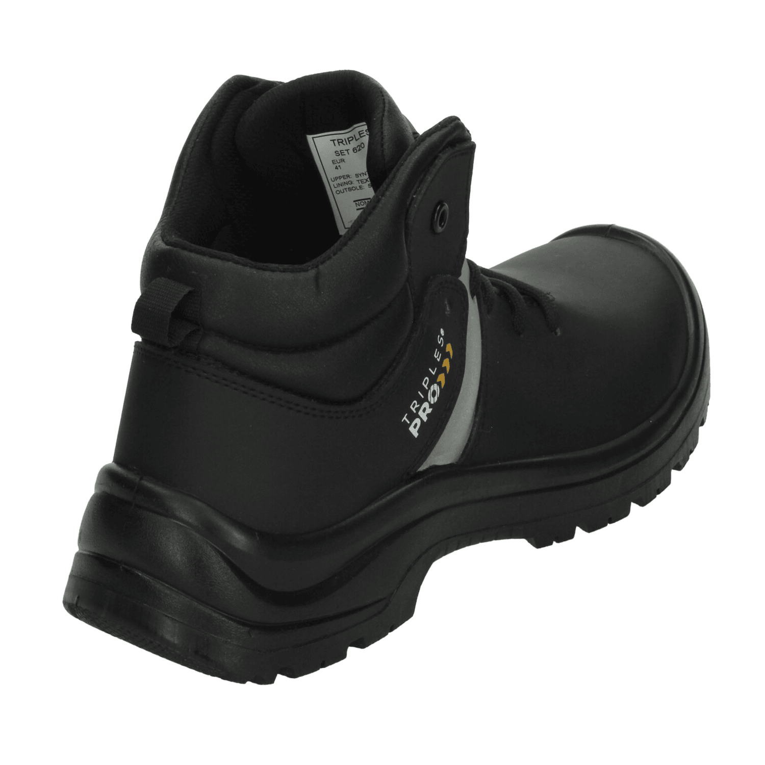 Bota Triples Pro Hombre Negro Industrial Trabajo Casual Caballero — imagen 4