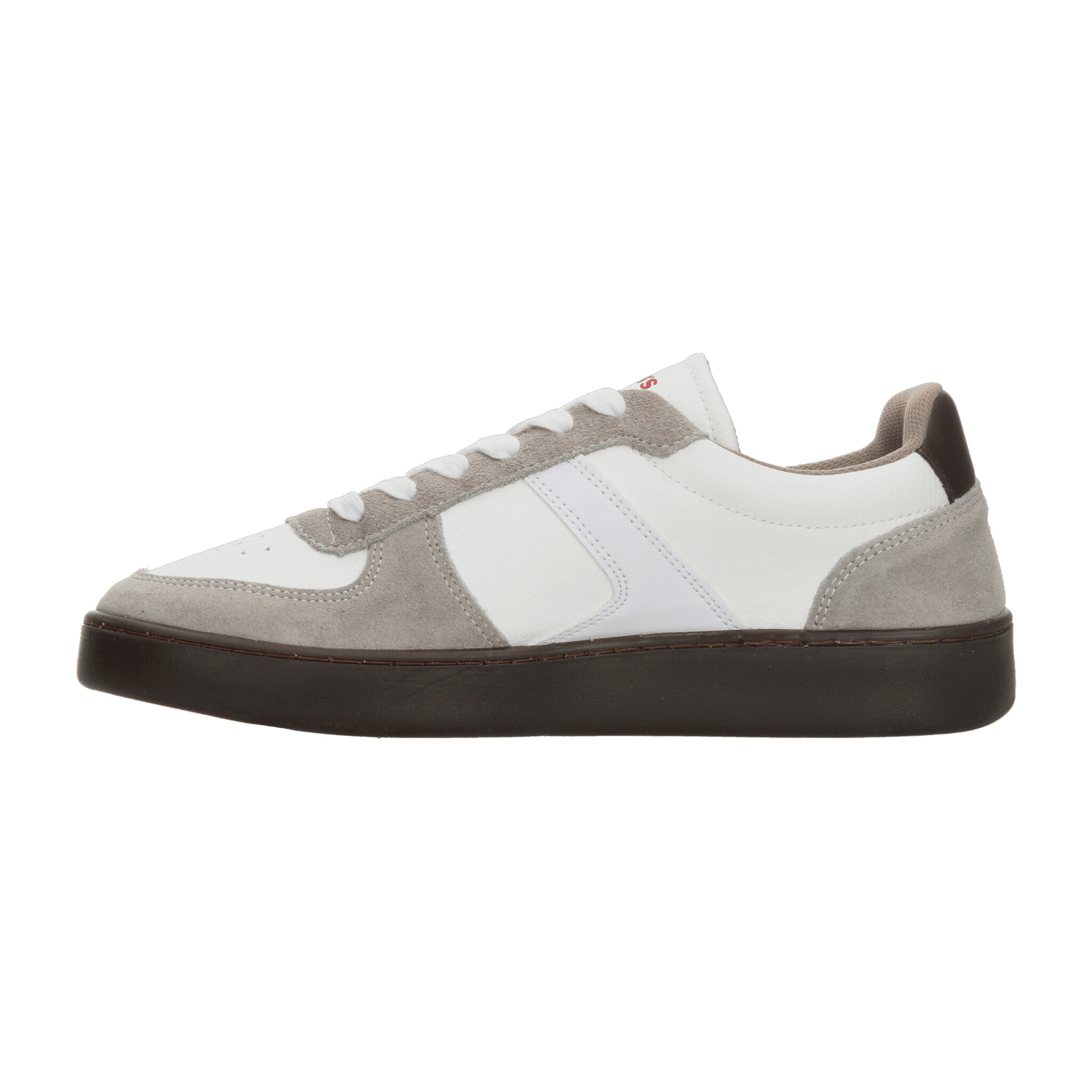 Tenis Levis Hombre Deportivo Urbano Cómodo Cintas Ajustables Original Blanco Gris Caballero — imagen 5