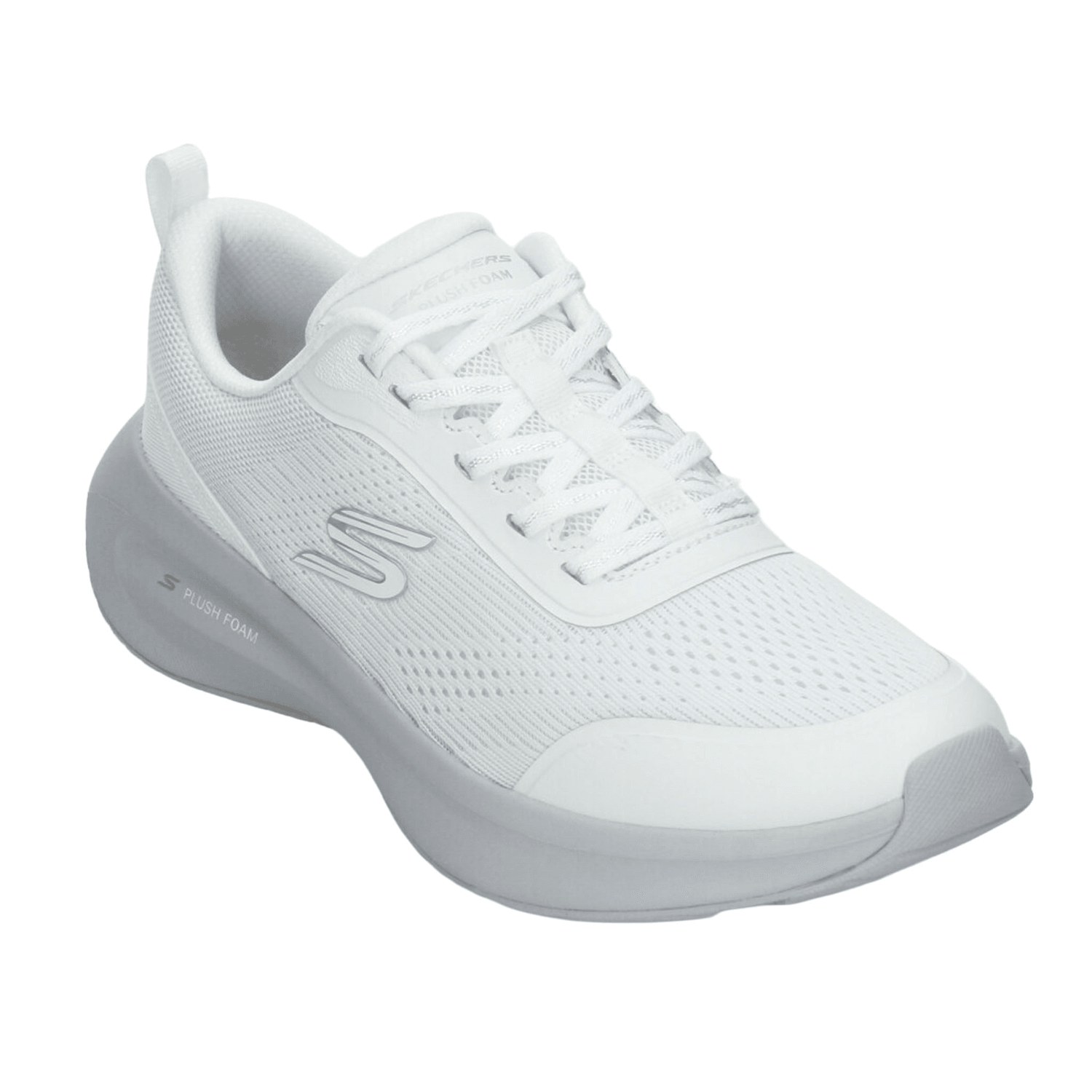 Tenis Skechers Plush Foam Dama Blanco Deportivo Mujer — imagen 5