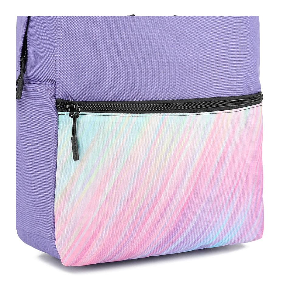 Mochila para laptop CoolCapital Lite Rainbow 15.6" pulgadas Morado — imagen 5