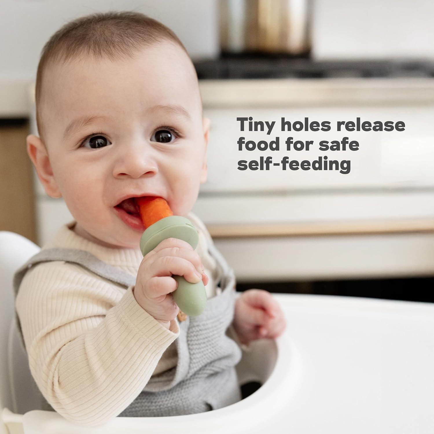 Alimentador EzPz Baby-Led Gris para Bebé de Silicón — imagen 6