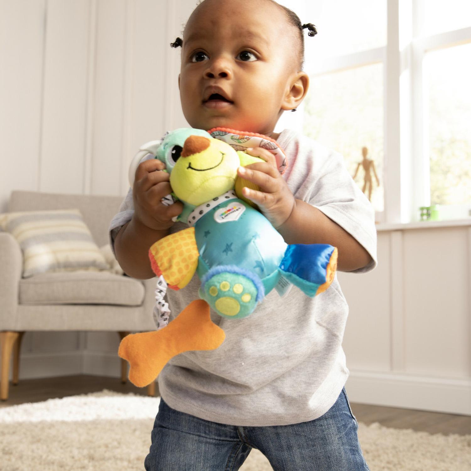 Juguete Interactivo Cachorro Pupsqueak Multicolor Lamaze Color Turquesa — imagen 6