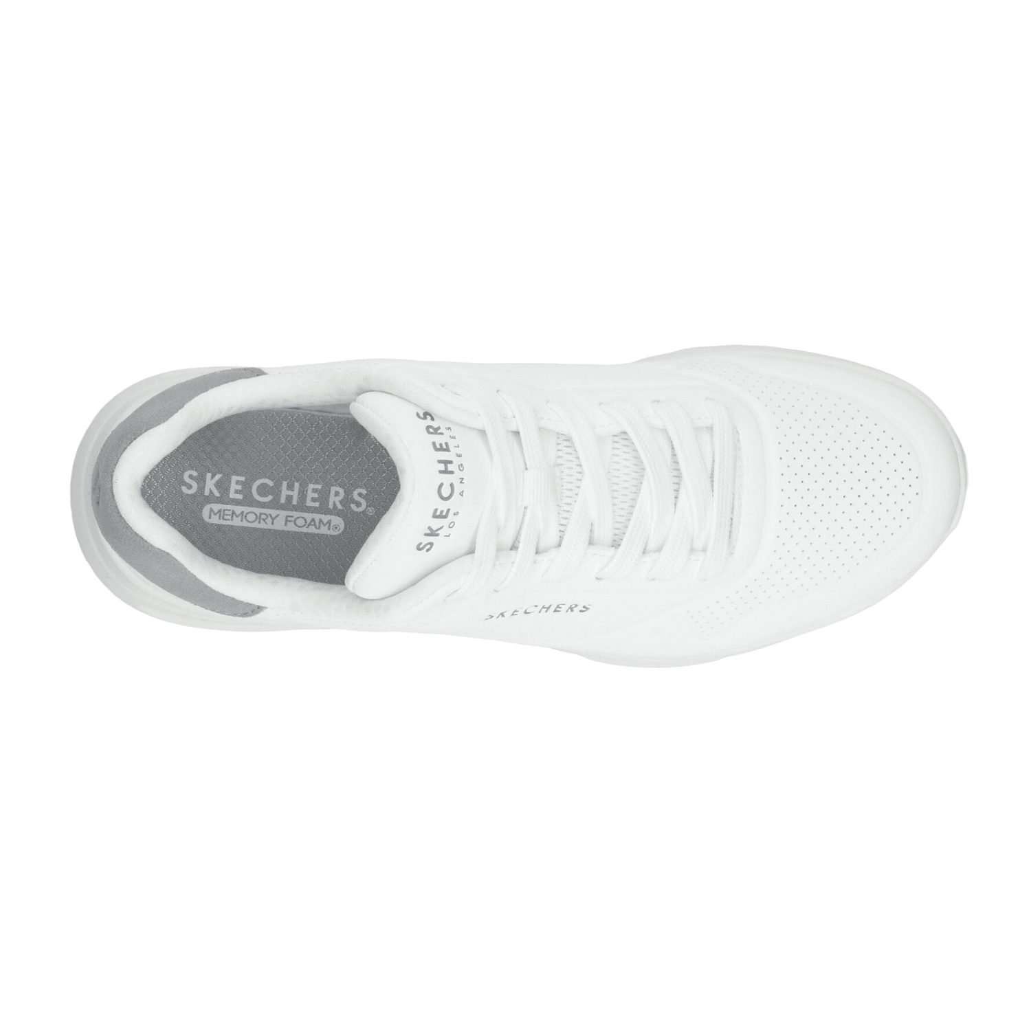 Tenis Hombre Skechers Uno Lite Blanco Casual Caballero — imagen 9