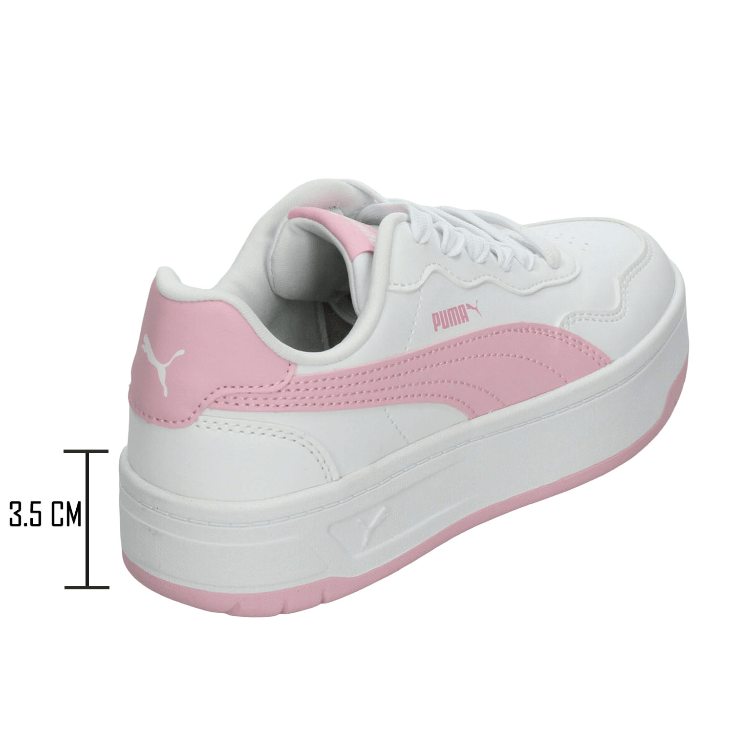 Tenis Puma Court Lally Skye Dama Casual Plataforma Rosa Mujer — imagen 3