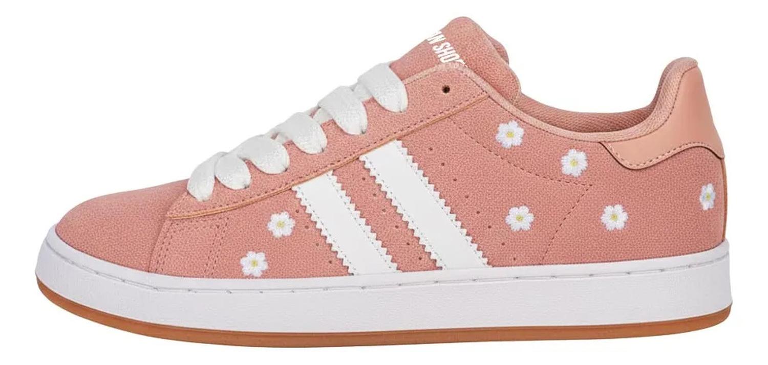 Tenis Urban Shoes Dama Urbano Flores Skate Colegial 1297979 — imagen 5