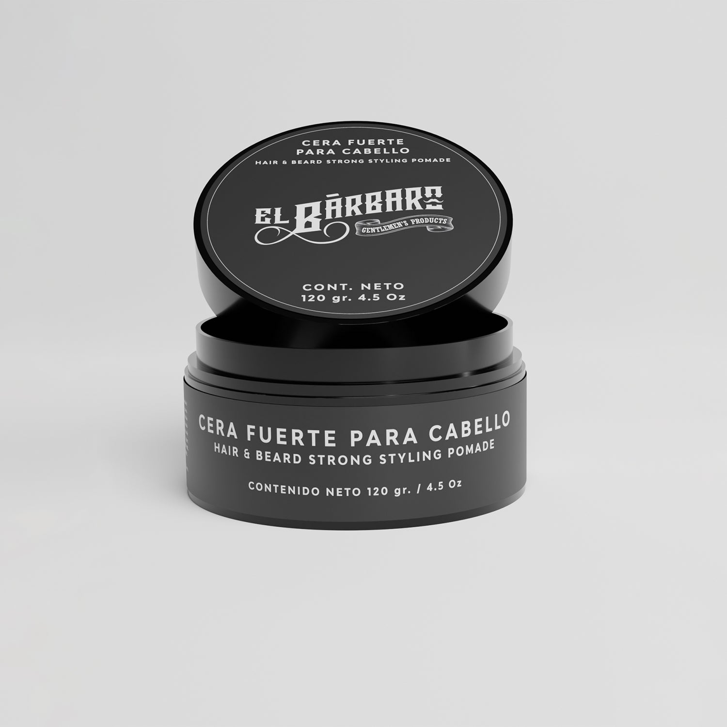 Cera para Cabello, Barba y Bigote Hombre Fijación Fuerte Sin Residuos Con Aceite de Ricino El Bárbaro 120g — imagen 5