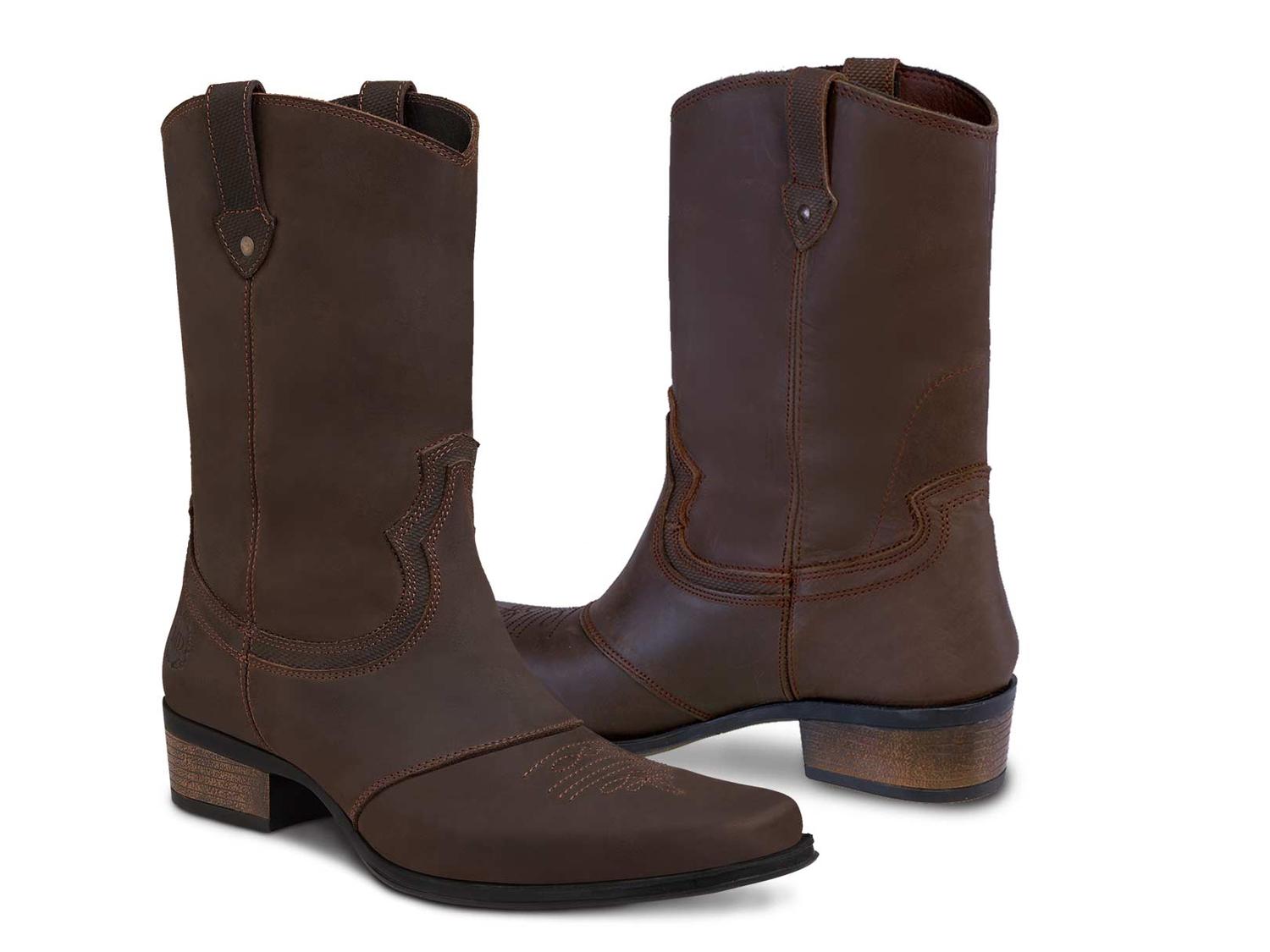 Bota Vaquera Hombre Larga Caballero Urban Cowboy 40710 café — imagen 2