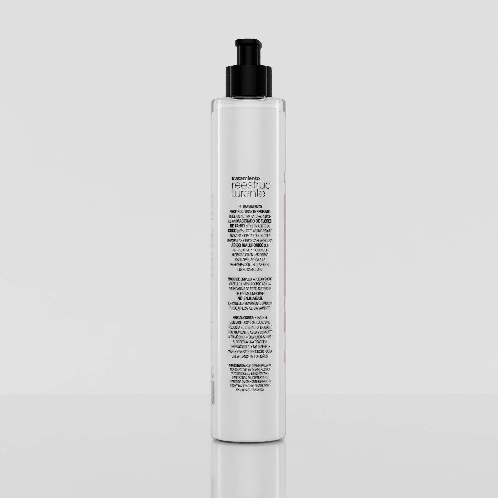 Tratamiento Capilar 3 en 1 Timco LIQ‑200REES Hidratación Profunda Nutrición y Reparación con Flores de Tahití Aceite de Coco y Ácido Hialurónico para Cabello Dañado — imagen 3