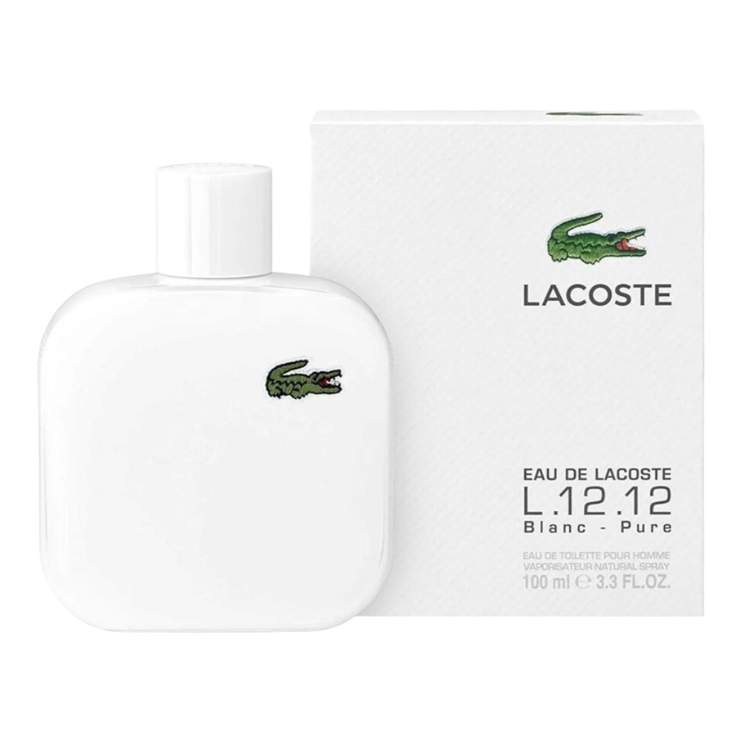 LACOSTE L.12.12. BLANC PURE EDT 100 ML — imagen 3