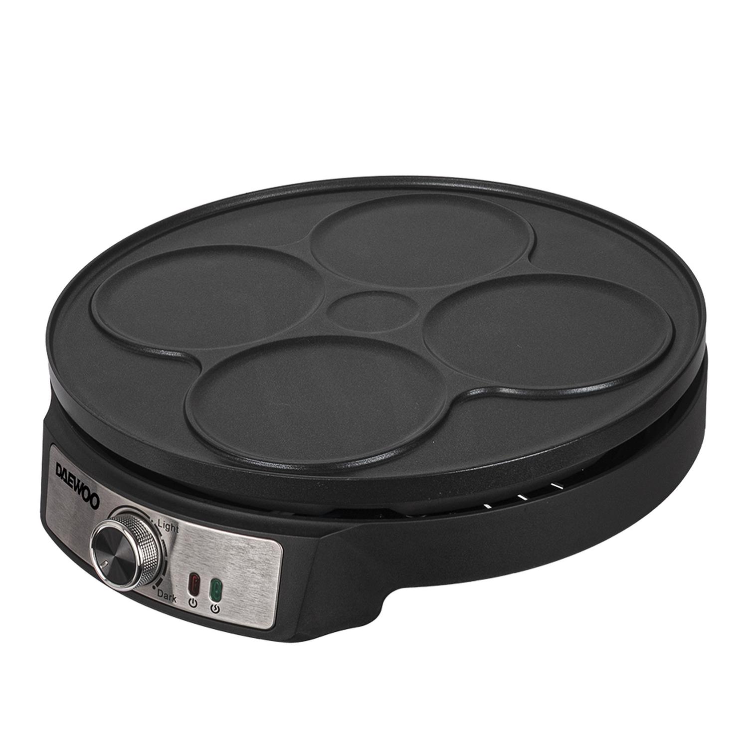 Crepera Eléctrica 2 en 1 Daewoo 30 cm 1200W DCRP-618 Con Accesorios — imagen 3