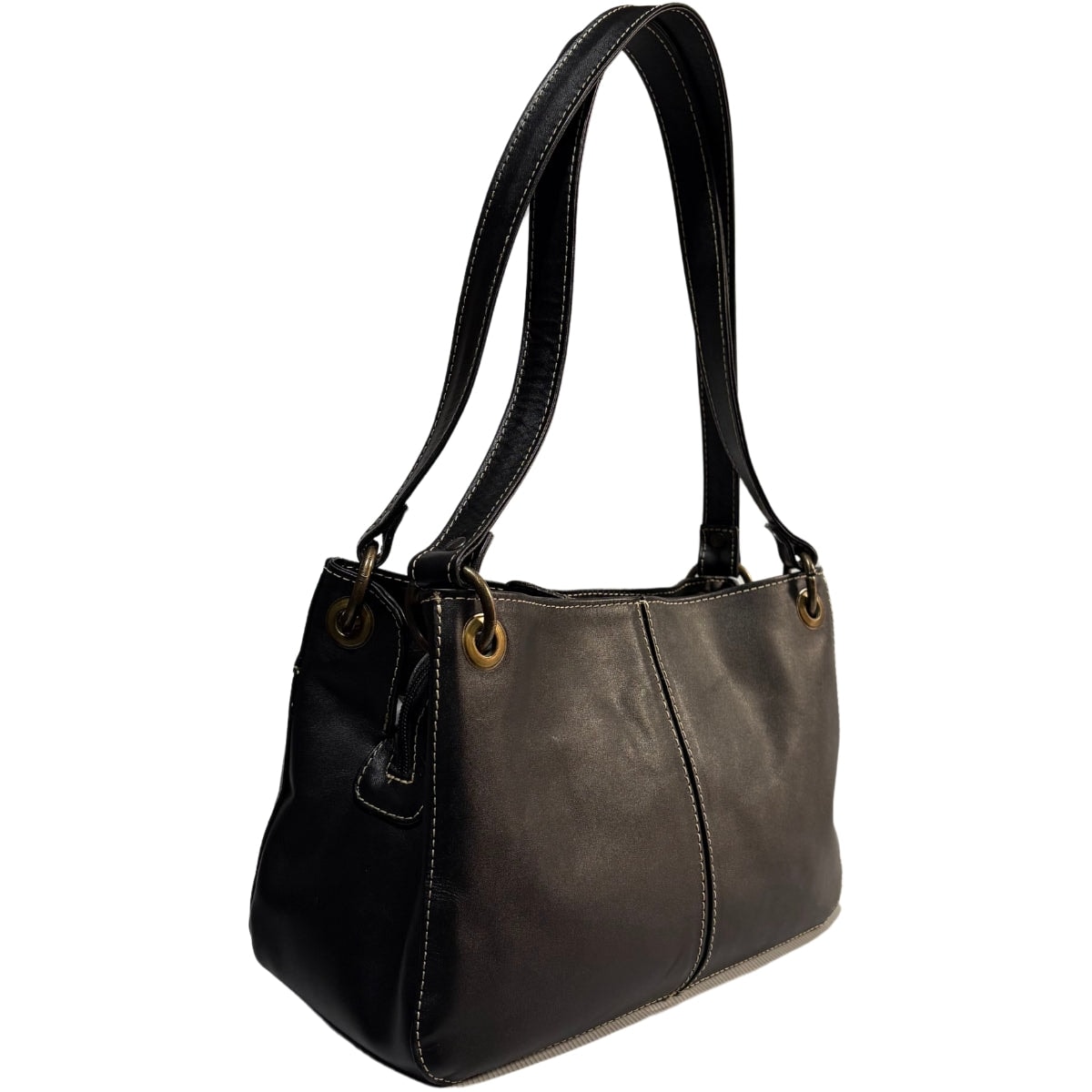 Bolsa Mujer Piel Legitima Cuero Marrón Roxy Hobo — imagen 4