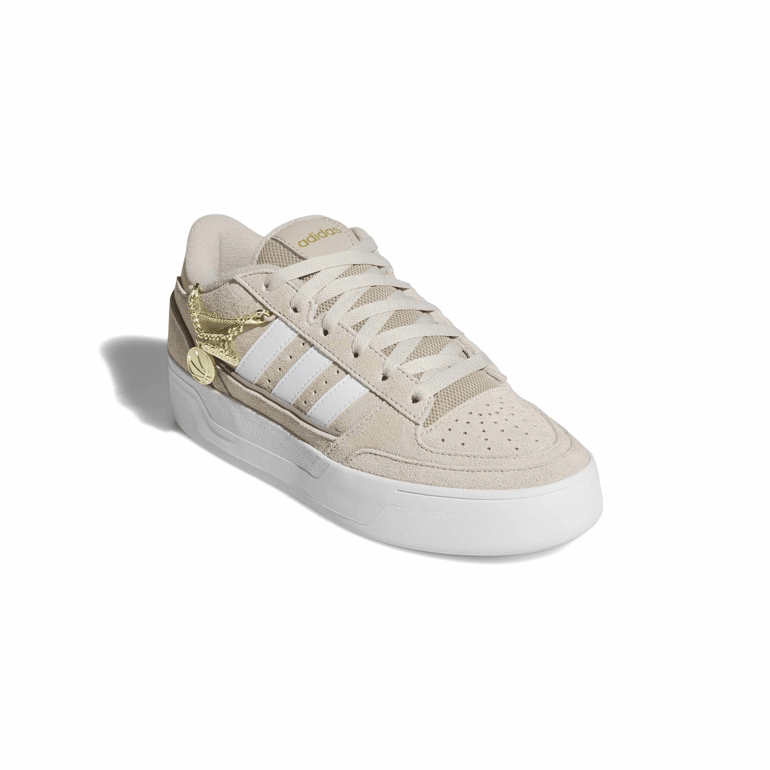 Tenis Dama Adidas Break Start Bold W Beige Casual Mujer — imagen 3