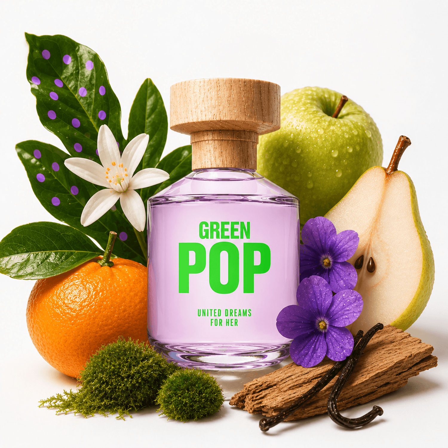 Perfume Dama Benetton Green Pop 80ml Mujer — imagen 4