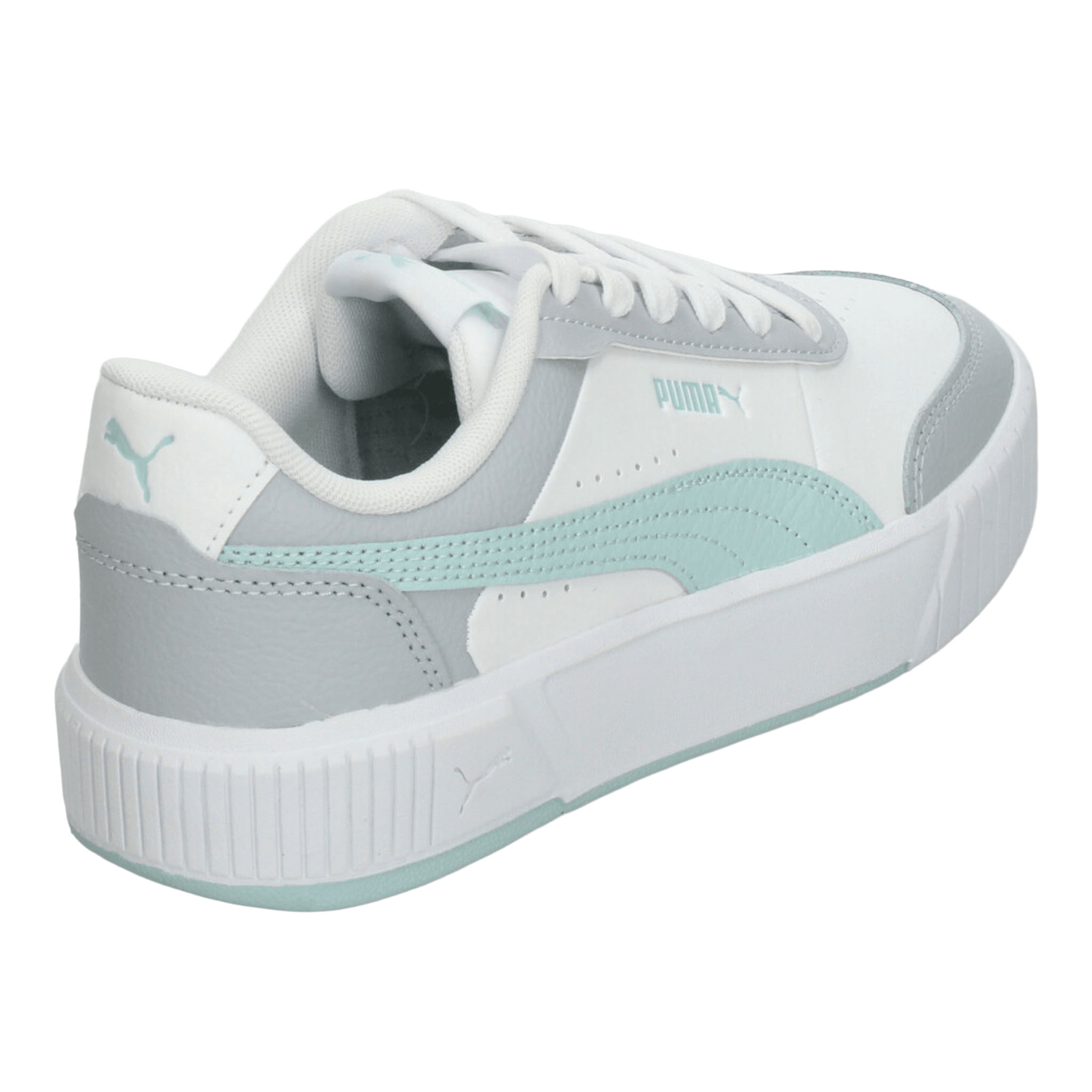 Tenis Puma Carina Mia Dama Casual Gris Blanco Mujer — imagen 3