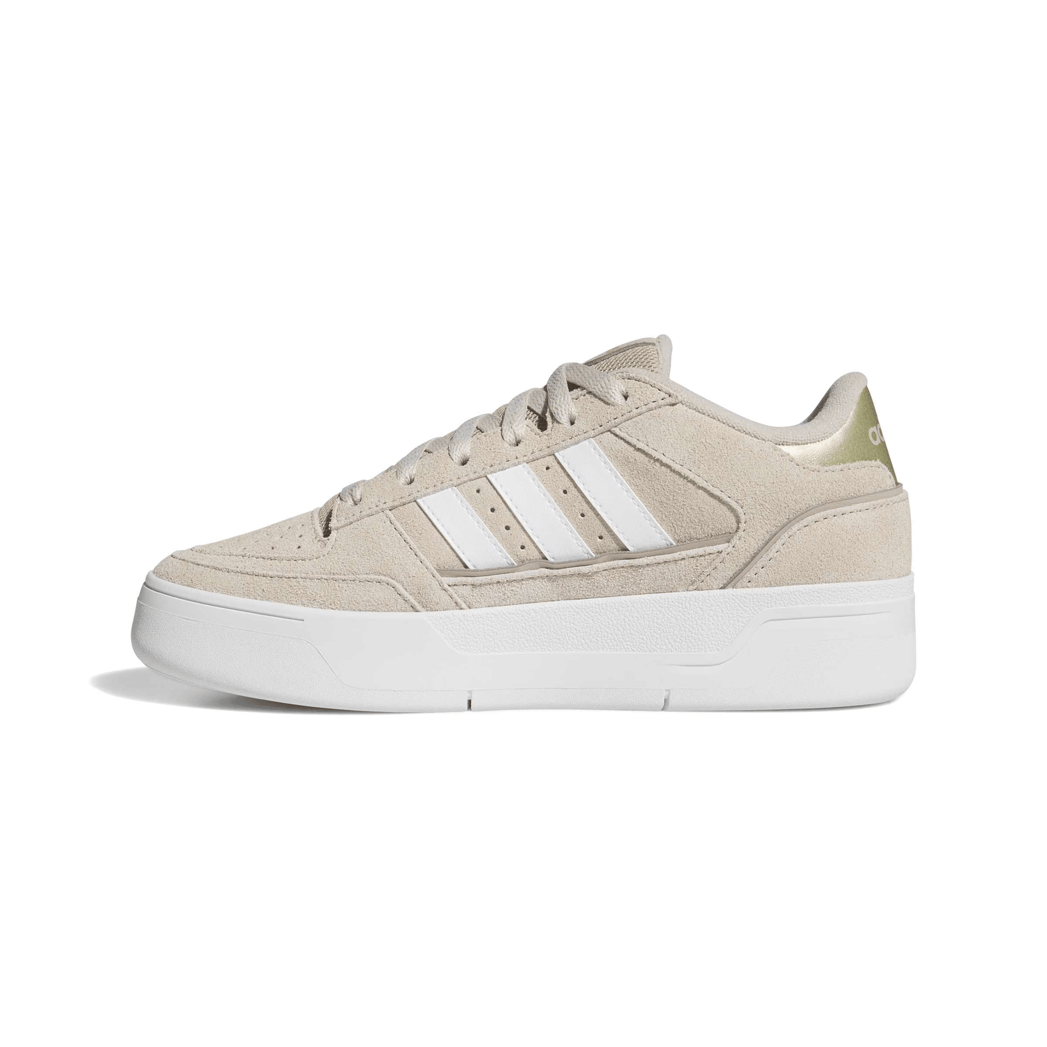 Tenis Dama Adidas Break Start Bold W Beige Casual Mujer — imagen 5