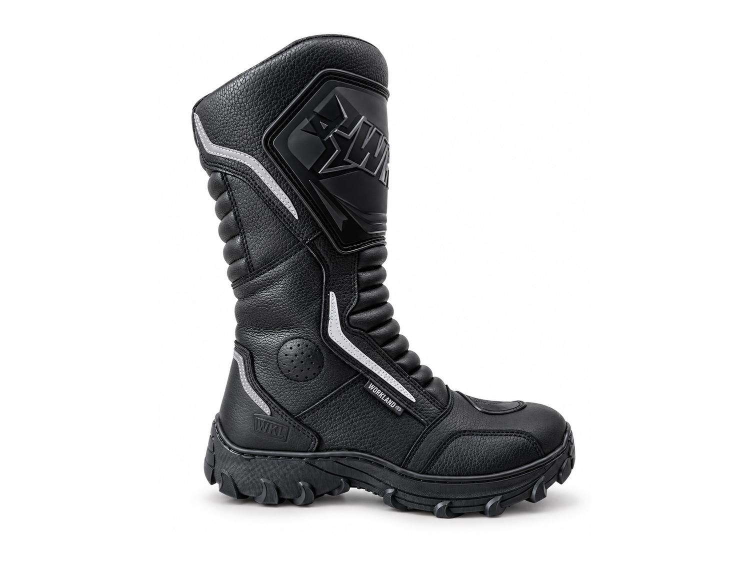 Botas Hombre Moto Biker Doble proposito Workland 76227 negro — imagen 2