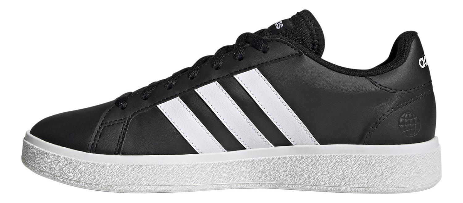 Tenis adidas Grand Court Dama Casual Negro Con Blanco Mujer — imagen 2